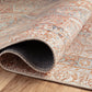 Chris Loves Julia x Loloi Rug in Tangerine, Mist - 2'6" x 12'0"