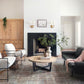Chris Loves Julia x Loloi Rug in Lagoon, Brick - 9'6" x 14'