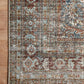 Chris Loves Julia x Loloi Rug in Lagoon, Brick - 2'6" x 9'6"