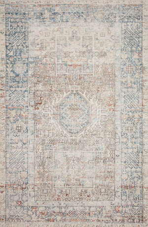 Chris Loves Julia x Loloi Rug in Natural, Ocean - 9'6" x 14'