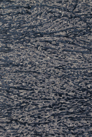 Loloi Rugs Juneau Collection Rug in Steel, Blue - 5' x 7'6"