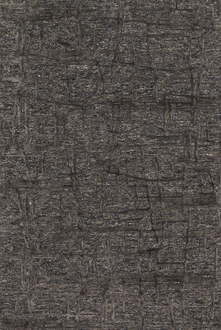 Loloi Rugs Juneau Collection Rug in Charcoal, Charcoal - 9'3" x 13'