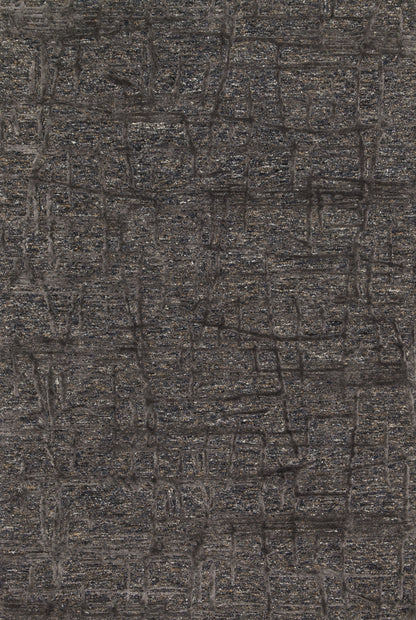 Loloi Rugs Juneau Collection Rug in Charcoal, Charcoal - 5' x 7'6"