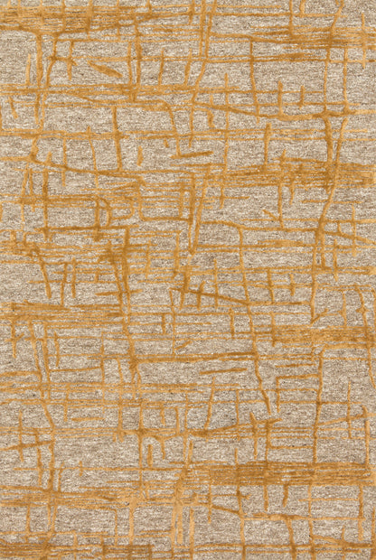 Loloi Rugs Juneau Collection Rug in Natural, Gold - 5' x 7'6"