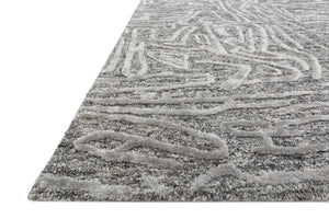 Loloi Rugs Juneau Collection Rug in Grey, Grey - 5' x 7'6"