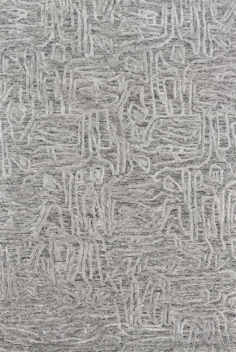 Loloi Rugs Juneau Collection Rug in Grey, Grey - 7'9" x 9'9"