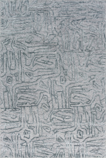 Loloi Rugs Juneau Collection Rug in Lt. Blue, Lt. Blue - 9'3" x 13'