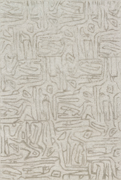 Loloi Rugs Juneau Collection Rug in Silver, Silver - 9'3" x 13'
