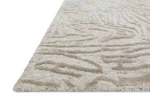 Loloi Rugs Juneau Collection Rug in Silver, Silver - 5' x 7'6"