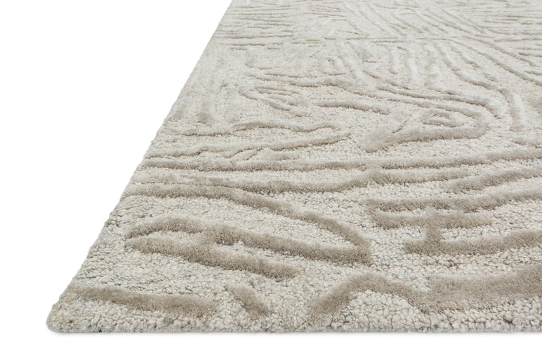 Loloi Rugs Juneau Collection Rug in Silver, Silver - 7'9" x 9'9"