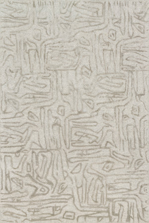 Loloi Rugs Juneau Collection Rug in Silver, Silver - 5' x 7'6"