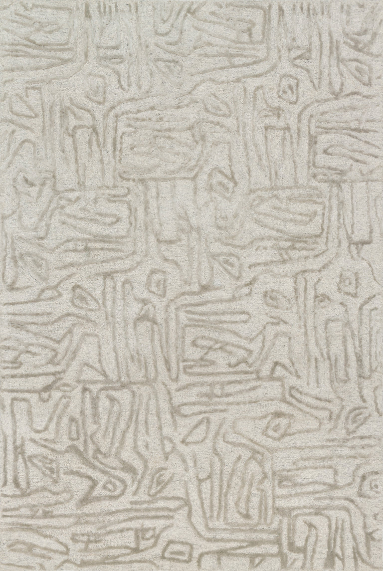 Loloi Rugs Juneau Collection Rug in Silver, Silver - 7'9" x 9'9"