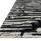 Loloi Rugs Juneau Collection Rug in Ivory, Black - 5' x 7'6"