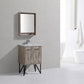 KubeBath Bosco 24 in. Modern Bathroom Vanity w/ White Countertop, KB24NW
