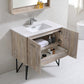 KubeBath Bosco 36 in. Modern Bathroom Vanity w/ Quartz Countertop, KB36NW
