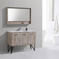 KubeBath Bosco 48 in. Modern Bathroom Vanity w/ Quartz Countertop, KB48NW