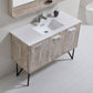 KubeBath Bosco 48 in. Modern Bathroom Vanity w/ Quartz Countertop, KB48NW