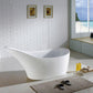 KubeBath Victorian 67 in. Free Standing Bathtub, KFST1067