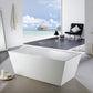 KubeBath Squadra 59 in. Free Standing Bathtub, KFST5059
