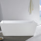 KubeBath Squadra 59 in. Free Standing Bathtub, KFST5059