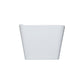 KubeBath Ondulato 67'' White Free Standing Bathtub, KFST7667