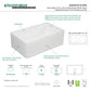 Kingston Brass 33 In. Farmhouse Kitchen Sink With Strainer And Grid, Matte White, KGKFA331810DS