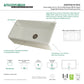Kingston Brass 36 In. Farmhouse Kitchen Sink With Strainer And Grid, Matte White/Brushed, KGKFA361810CD