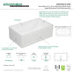 Kingston Brass 36 In. Farmhouse Kitchen Sink With Strainer And Grid, Matte White/Brushed, KGKFA361810DS