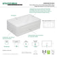 Kingston Brass 36 In. Farmhouse Kitchen Sink With Strainer And Grid, Matte White/Brushed, KGKFA361810LD