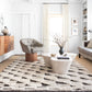Loloi Rugs Khalid Collection Rug in Natural, Black - 8'6" x 11'6"
