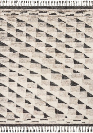 Loloi Rugs Khalid Collection Rug in Natural, Black - 9'6" x 13'6"