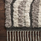 Loloi Rugs Khalid Collection Rug in Stone, Charcoal - 5'6" x 8'6"