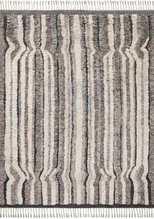 Loloi Rugs Khalid Collection Rug in Stone, Charcoal - 9'6" x 13'6"