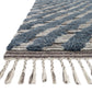Loloi Rugs Khalid Collection Rug in Blue, Pewter - 5'6" x 8'6"