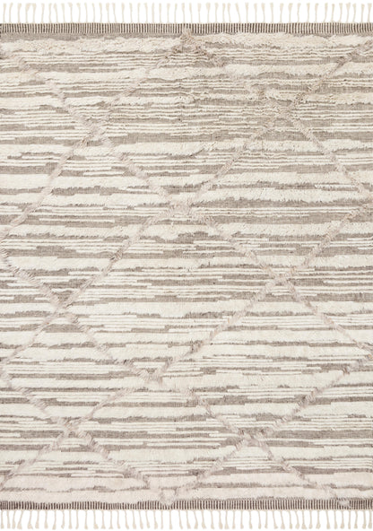 Loloi Rugs Khalid Collection Rug in Ivory, Taupe - 4'0" x 6'0"