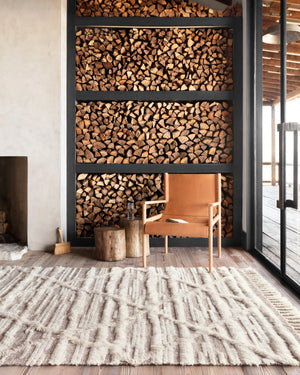 Loloi Rugs Khalid Collection Rug in Ivory, Taupe - 9'6" x 13'6"