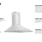 ZLINE 30 in. Convertible Vent Wall Mount Range Hood in Stainless Steel, KL2-30