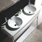 KubeBath Riso 64 in. Double Sink Modern Bathroom Vanity by Kube Bath, KR864D