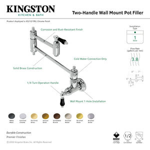 Kingston Brass Pot Filler In Polished Chrome, KS3101PKL