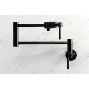 Kingston Brass Pot Filler in Matte Black, KS4100DL