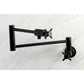 Kingston Brass Pot Filler in Matte Black, KS4100DX