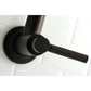 Kingston Brass Concord Two-Handle 1-Hole Wall Mounted Pot Filler Faucet in Matte Black, KS8100DKL