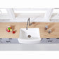 Kingston Brass 30 In. Farmhouse Single Bowl Kitchen Sink, Matte White, GKFA30229