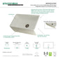 Kingston Brass 30 In. Apron Front Farmhouse Single Bowl Kitchen Sink, Matte White, GKFA301810CD