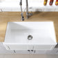 Kingston Brass 33 In. Apron Front Farmhouse Single Bowl Kitchen Sink, Matte White, GKFA331810DS