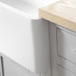 Kingston Brass 36 In. Apron Front Farmhouse Single Bowl Kitchen Sink, Matte White, GKFA361810BC