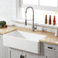 Kingston Brass 36 In. Apron Front Farmhouse Single Bowl Kitchen Sink, Matte White, GKFA361810BC
