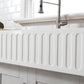 Kingston Brass 36 In. Apron Front Farmhouse Single Bowl Kitchen Sink, Matte White, GKFA361810RM