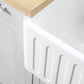 Kingston Brass 36 In. Apron Front Farmhouse Single Bowl Kitchen Sink, Matte White, GKFA361810RM