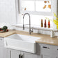 Kingston Brass 36 In. Apron Front Farmhouse Single Bowl Kitchen Sink, Matte White, GKFA361810SQ